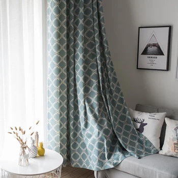 

Lantern Print Curtains For Living Room Bedroom Cotton Linen Modern Luxury Windows Curtains Blackout Drapes Panel For Kitchen