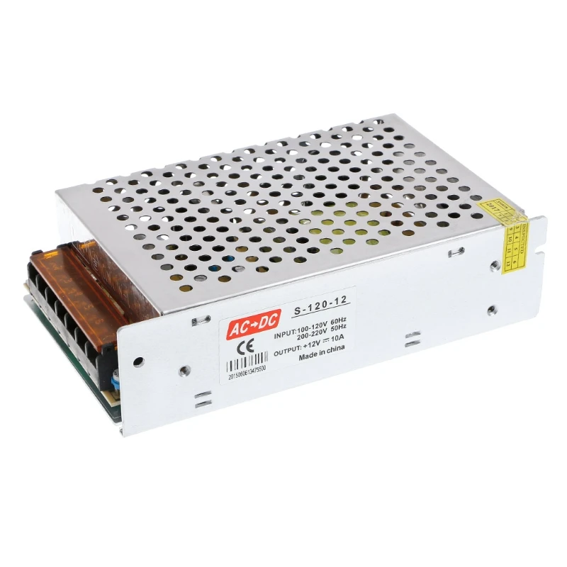 AC 100-220V к DC 12V 10A переключатель питания Драйвер адаптер светодиодный светильник