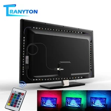 USB Светодиодная лента 5050 RGB ТВ ПОДСВЕТКА неоновая лампа DC5V 1 м 2 м 3 м гибкий светодиодный светильник лента для декора стола экран фоновый светильник ing