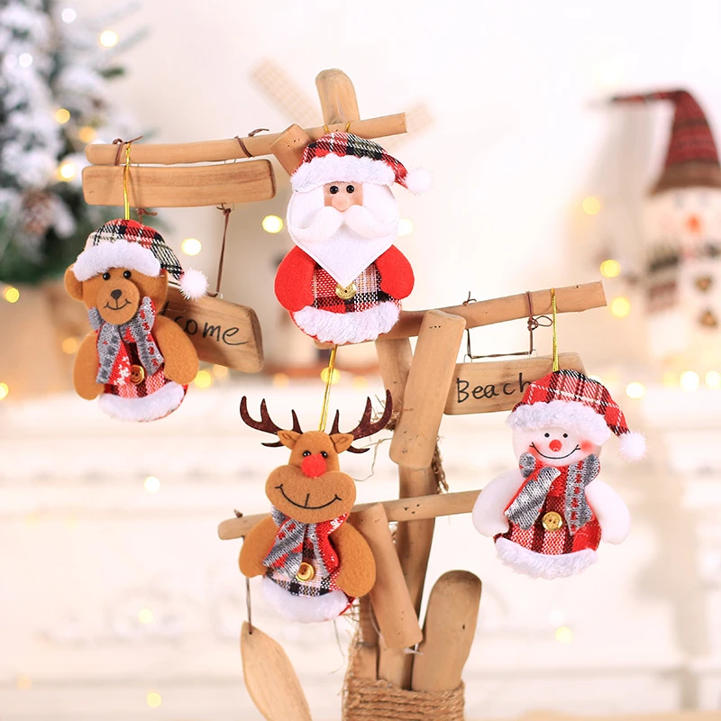 

Santa Claus Snowman Deer Christmas Tree Pendants Hanging Ornaments Gifts New Year Xmas Decor Home Festive Party Decoration 62848