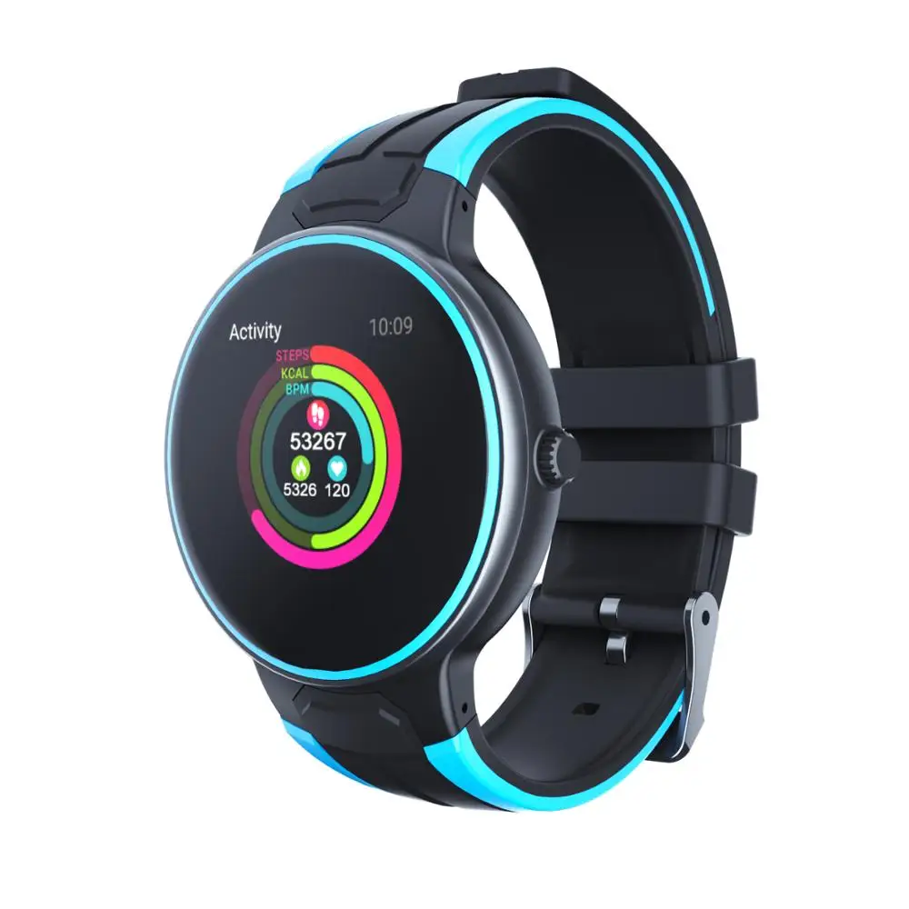 Lerbyee женские водонепроницаемые Смарт-часы Bluetooth IP67 смарт-браслет для Android/IOS Телефон монитор сердечного ритма фитнес-трекер - Цвет: Синий