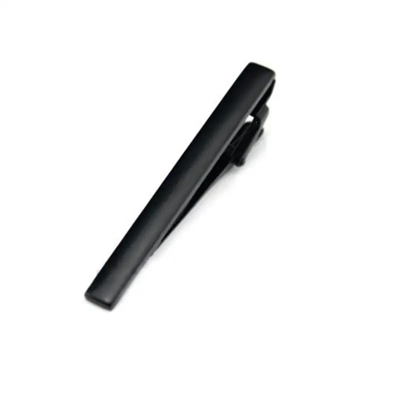 Tie Clip men jewelry luxury Classic gold lase Matte Tie Bar carving Simple Brushed Smooth crystal Clasp Tie Pin Gifts