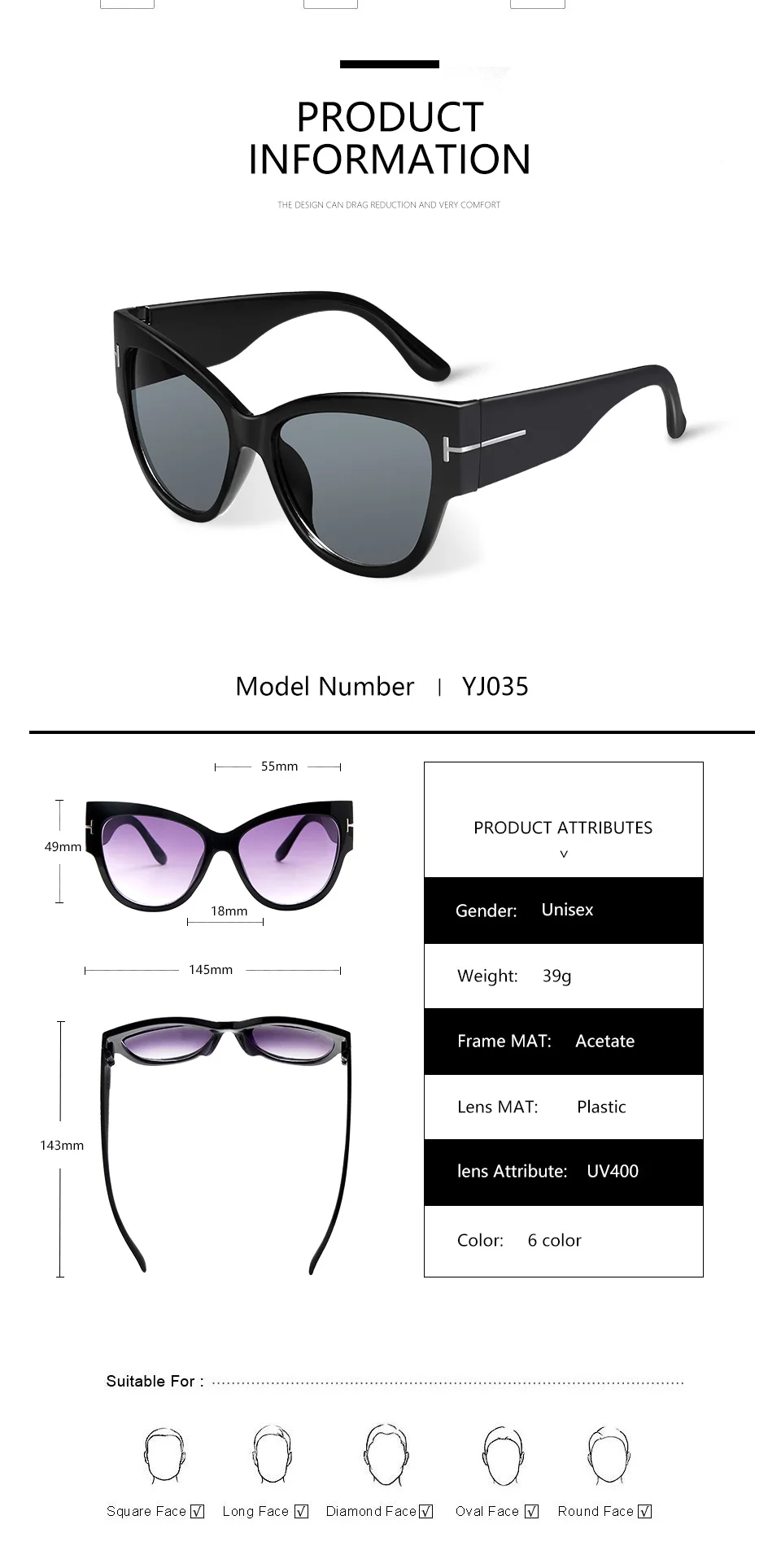 Новинка, Брендовые женские солнцезащитные очки, Роскошные, дизайнерские, модные, черные, кошачий глаз, негабаритные солнцезащитные очки, женские, градиентные солнцезащитные очки oculos