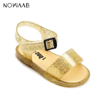

Mini Melissa Original Design 2020 Girls Summer Jelly Sandals Shoes Princess Sandal Kids Beach Sandals Non-slip Toddler Sandalias