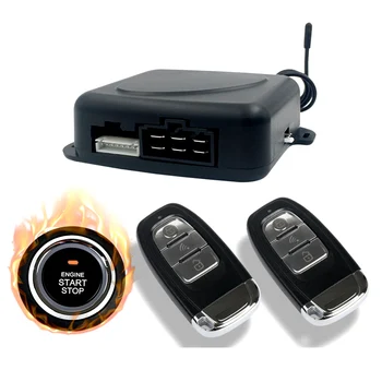 

PKE keyless entry door unlock remote start function car security system push button engine start stop car alarm