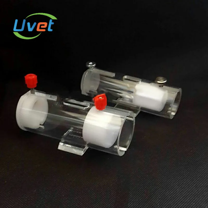 

Uvet Veterinary 2pcs mouse tail vein injection Holder Draw blood Holder 15-50 grams mice adjustable size Mouse fixing equipment