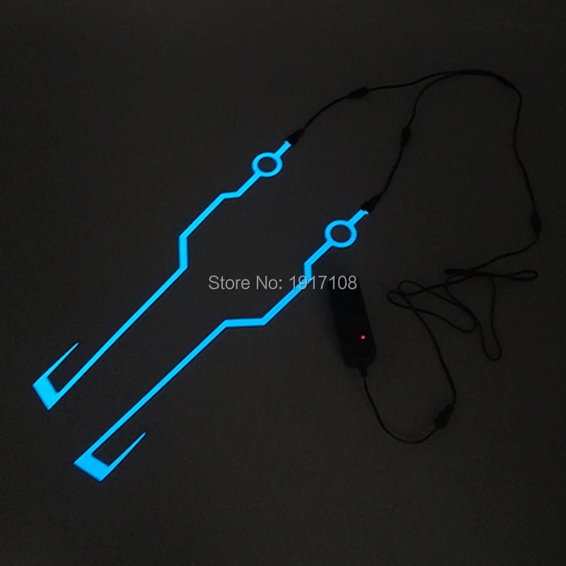 7 цветов мотоциклетный шлем светодиодные полосы мотоциклетный шлем электролюминесцентный провод свет DIY мотоциклетный шлем безопасность Светоотражающая полоса