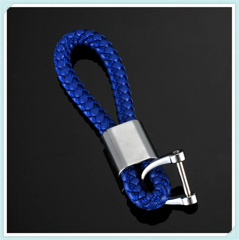 

Hand-woven leather rope horseshoe waist hanging keychain auto parts for Kia Sportage Sorento Sedona ProCeed Optima K900