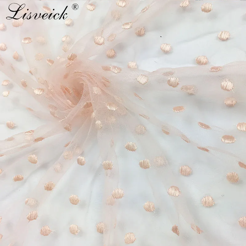 1 ярд новая нейлоновая линия точка сетчатая Кружевная аппликация ткань одежда свадебное платье флисовая ткань