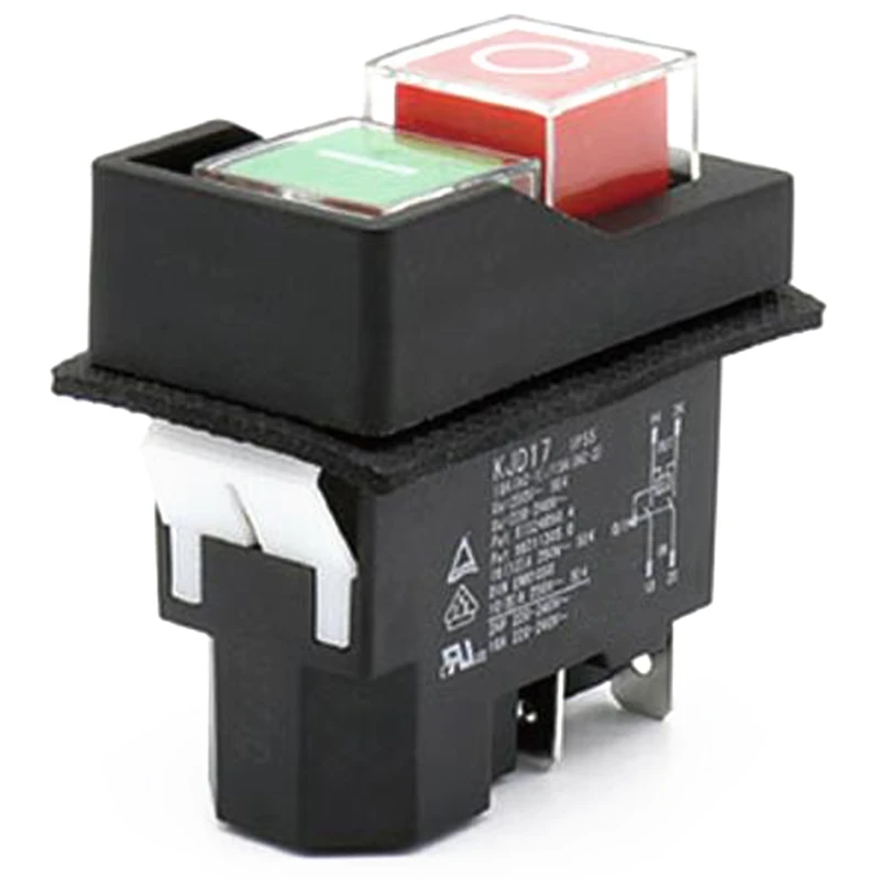 Interruptor electromagnético de botón impermeable IP55 interruptor de Interruptor electromagnético de botón impermeable IP55 interruptor de
