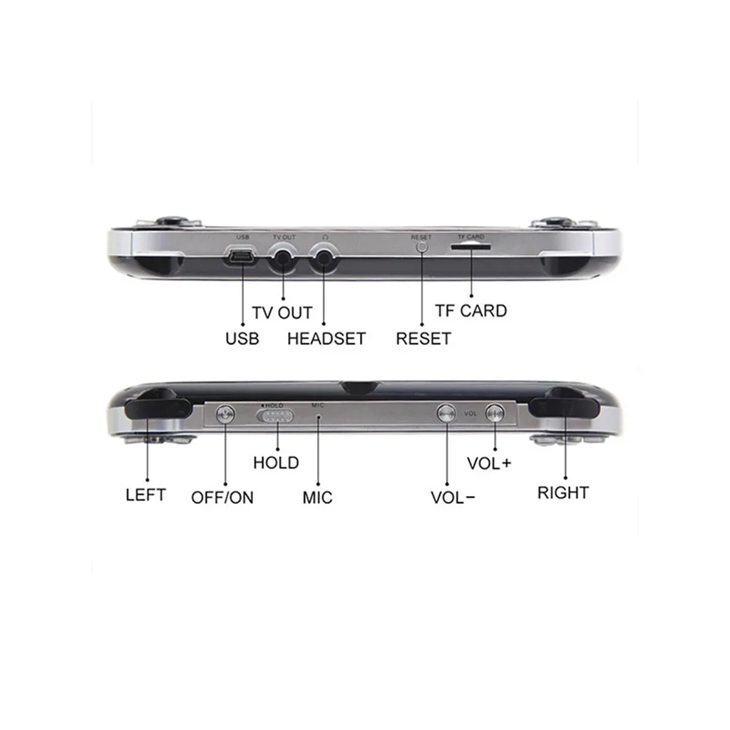 Retro Classic Game Console Handheld Portable 800 Built-in 4.3 Inch Games