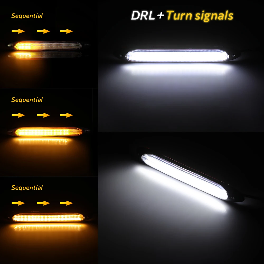 2 шт. Универсальный DRL светильник Автомобильный светодиодный дневной
