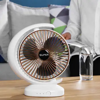 

Desktop Fan 2000mAh Summer Fashion ABS Mini Student Portable Fan Pocket Fan USB Rechargeable Gift Outdoor Air Conditioning