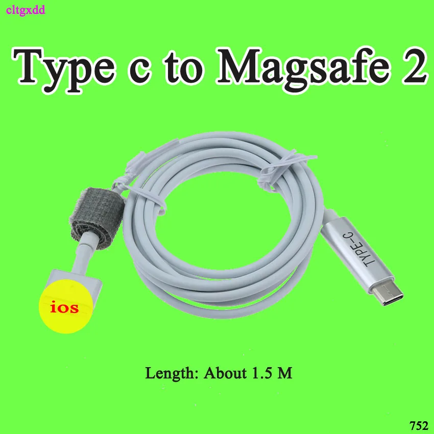 

cltgxdd USB TYPE C to Magsafe Converter for MacBook Pro computer quick safe connect T head L head series PD Charging Cable