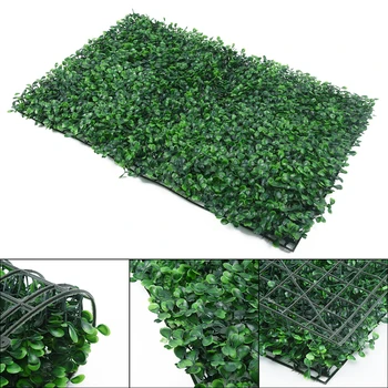 

ST Artificial Green Grass Square Plastic Lawn Plant Home Wall Decoration Plants BY