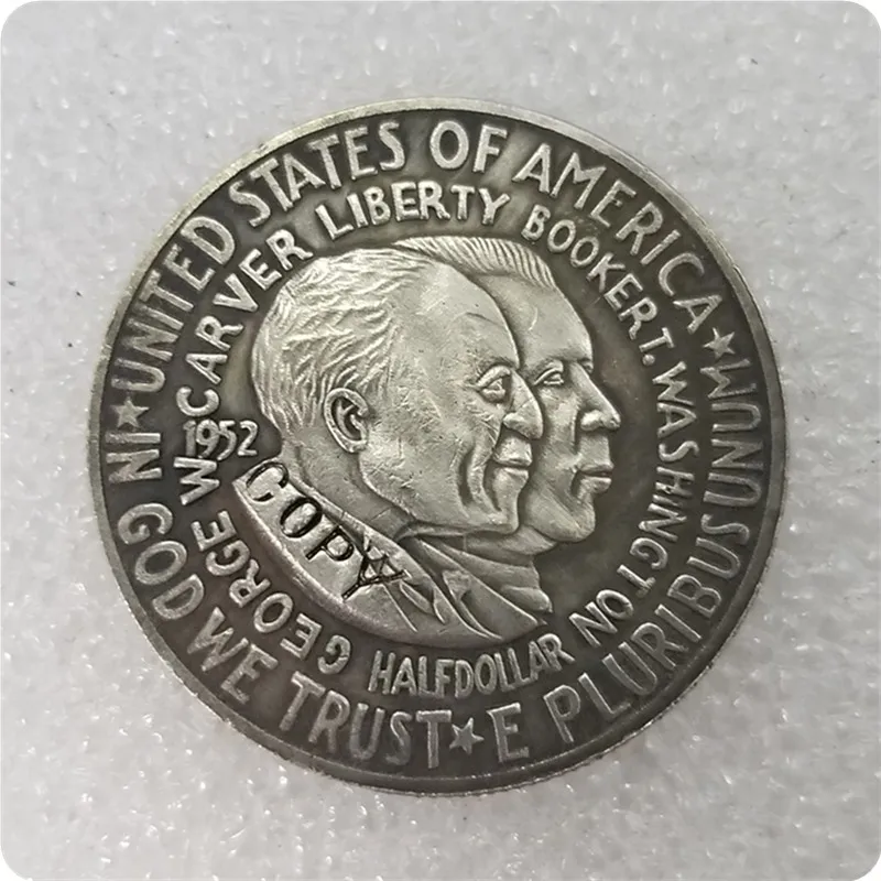 1952 Washington резчик сообщение половина копия доллара монета памятные монеты-реплики