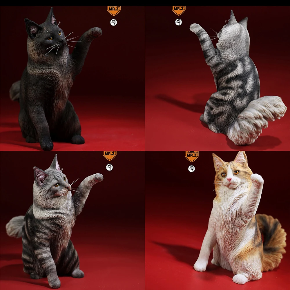 

In stock 1/6 Mr.Z MRZ045 Simulated Full color Maine Coon Cat animal model