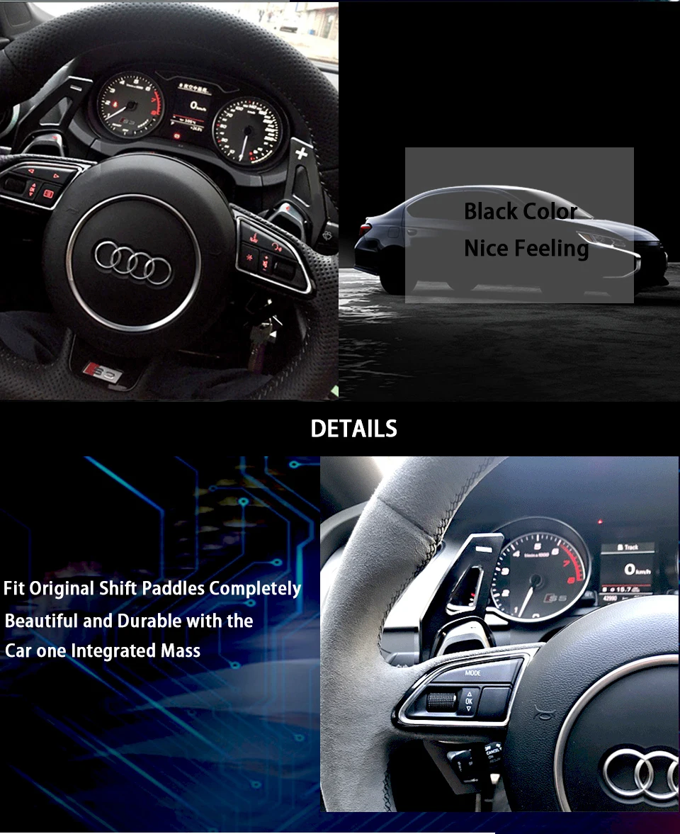 Автомобильный Алюминиевый Рычаг переключения передач для Audi S3 S8 SQ5 RS 5 RS 7 авто-Стайлинг Аксессуары для интерьера