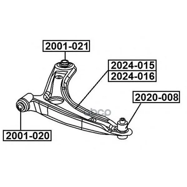 Рычаг Подвески | Лев | Dodge Caliber '06-Jeep Compass '07-'09jeep Patriot '07-'10 ASVA арт. 2024016