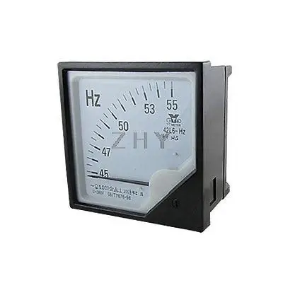 

42L6 AC 380V Analog Panel Frequency Meter Gauge 45-55Hz