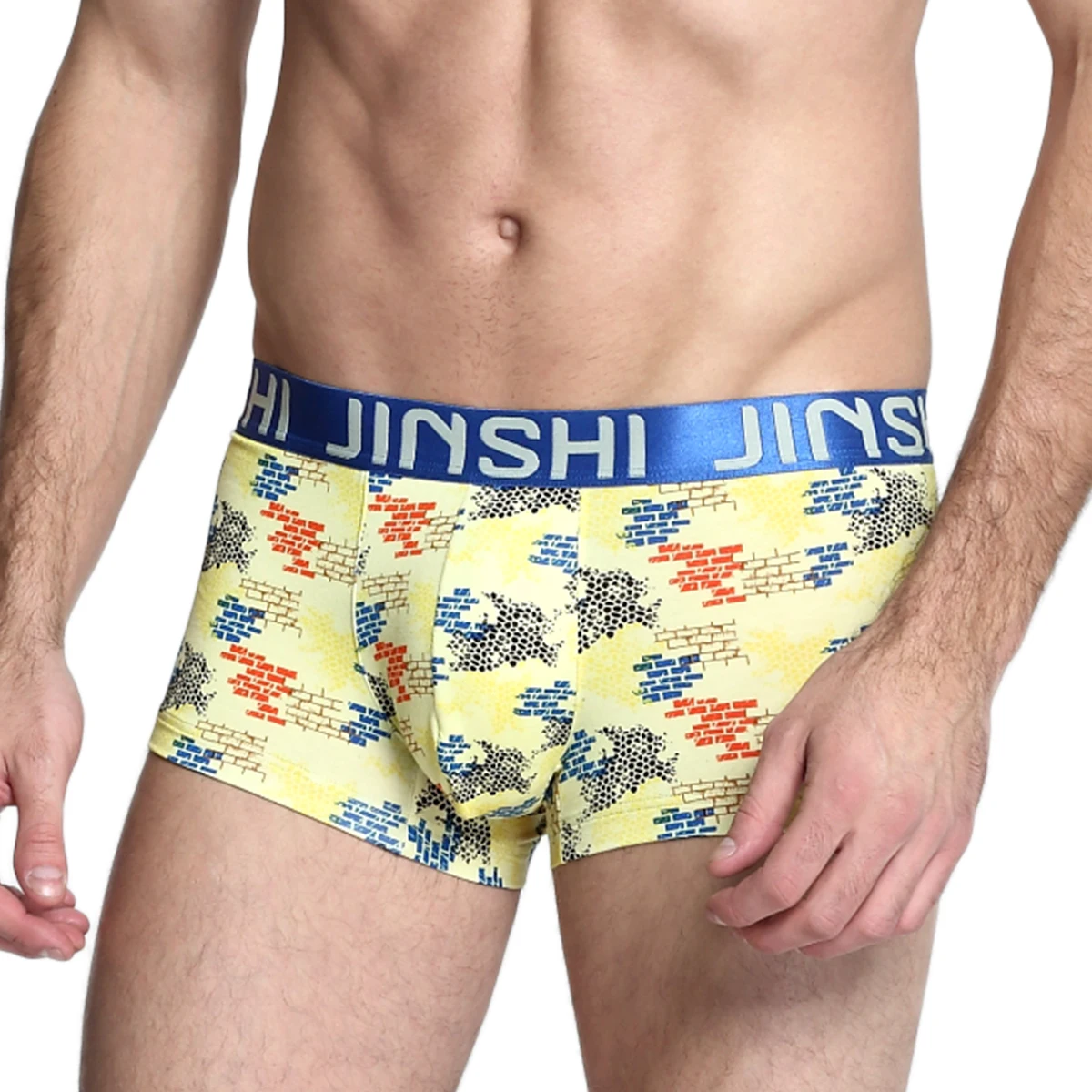 Mens Short Boxer Briefs New Style Male Print Bamboo Underwear Briefs 2021 Summer New Low Waisted  Comfortable Male Underpants