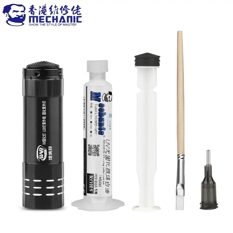 MECHANIC UV Photosensitive Solder Mask Ink BGA PCB Circuit Board Paint Soldering Paste Oil Insulating Prevent Corrosive Arcing - Image 8