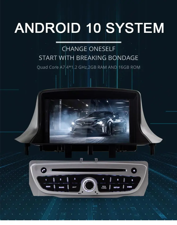 LJDA 7 дюймов 1 Din Android 10,0 автомобильный dvd-плеер для Megane 3 Fluence 2009- wifi gps радио мультимедиа Руль Стерео ips