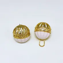 Viennois серьги-гвоздики для женщин, круглые полимерные геометрические женские серьги с кристаллами