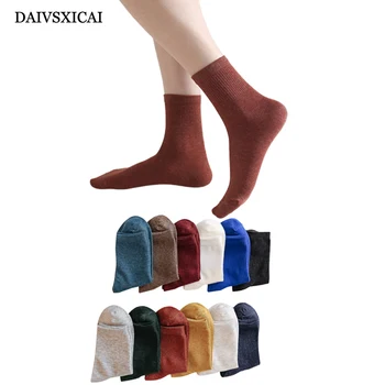 

4pairs/lot=8pieces Autumn Winter Casual Socks Ladies Cotton Solid Color Cotton Socks Fashion Womens