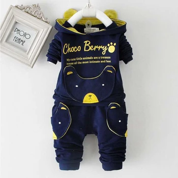 

Baby Boy's Clothing Set Cartoon Letter Long Sleeve Top Pants 2 Piece Set Hoodie Sweater Set Children's Clothing Set