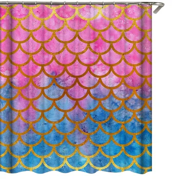 

Shower Curtain Easy Install Hotel Modern With 12 Hooks Washable 3D Printed Bathroom Decor 70.87x70.87inch Soft Home Fashion