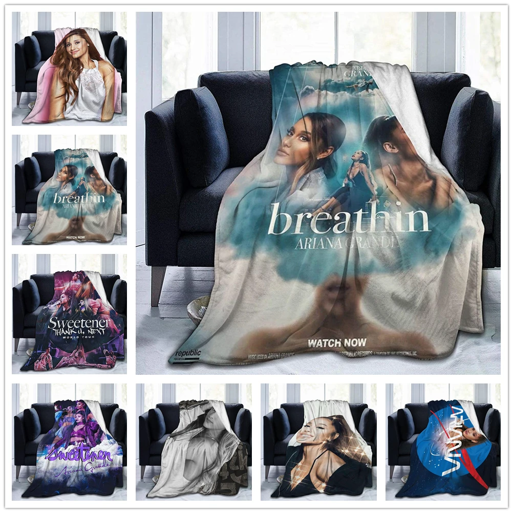 Ariana Grande Blanket Flannel Throw Blankets Micro Fleece Cozy Plush Covers  For Bed Car And Home Decoration - Blanket - AliExpress