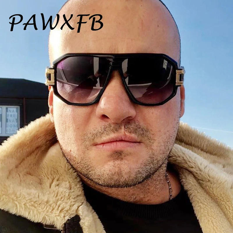 

PAWXFB 2020 New Fashion Oversized Men Women Sunglasses Square high quality Unisex Sun Glasses Vintage Oculos de sol UV400 Shades