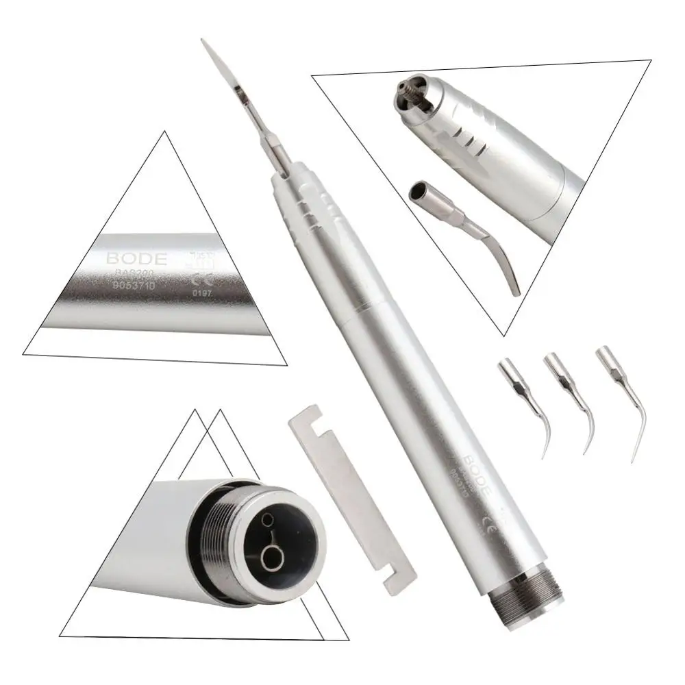 Kopen Tandheelkundige Ultrasone Scaler Borden Midwest 2 4 Gaten B2 M4 Scaler Handstuk met 3 Tips G1  g2 G3