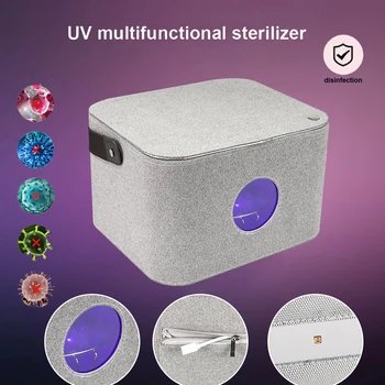 

Outdoor Travel Portable Ultraviolet LED Light Box Storage Bag Carry Case UV Sterilizer Disinfection Box For Underwear Makeup Toy