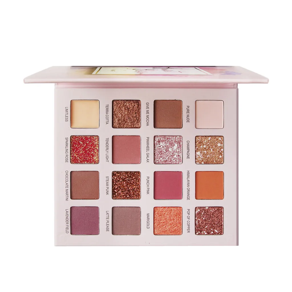 16 Color Nude Shining Eyeshadow Pearlescent Makeup Glitter Pigment Smoky Eye Shadow Pallete Waterproof Cosmetics eye shadow#2