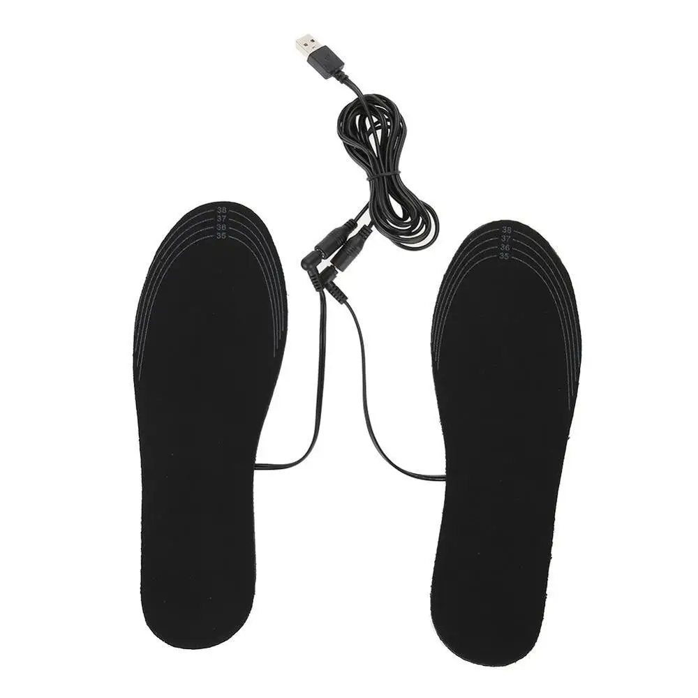 Стельки с подогревом; обувь с электрическим подогревом; зимняя обувь с зарядкой от usb; моющаяся - Цвет: 40-44 size