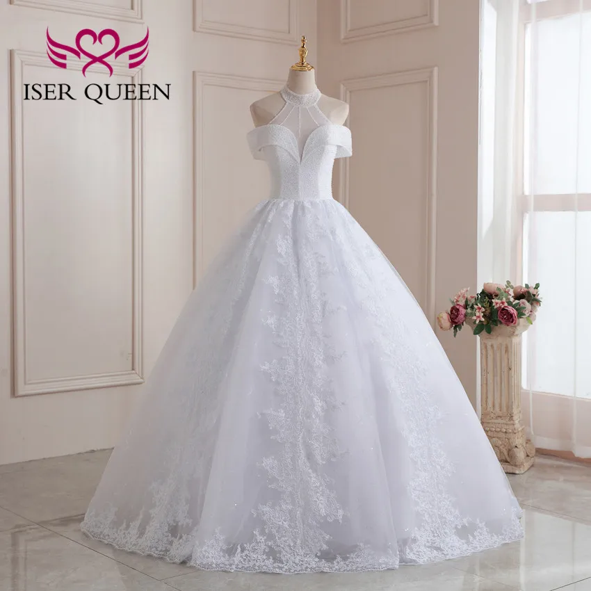 white ball gown dress