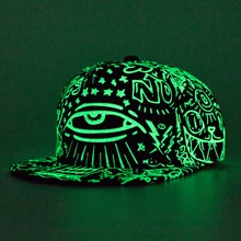 RUINPOP Новое поступление флуоресцентная бейсболка для женщин и мужчин Snapback хип-хоп кепка s светящаяся Спортивная Кепка модный стиль