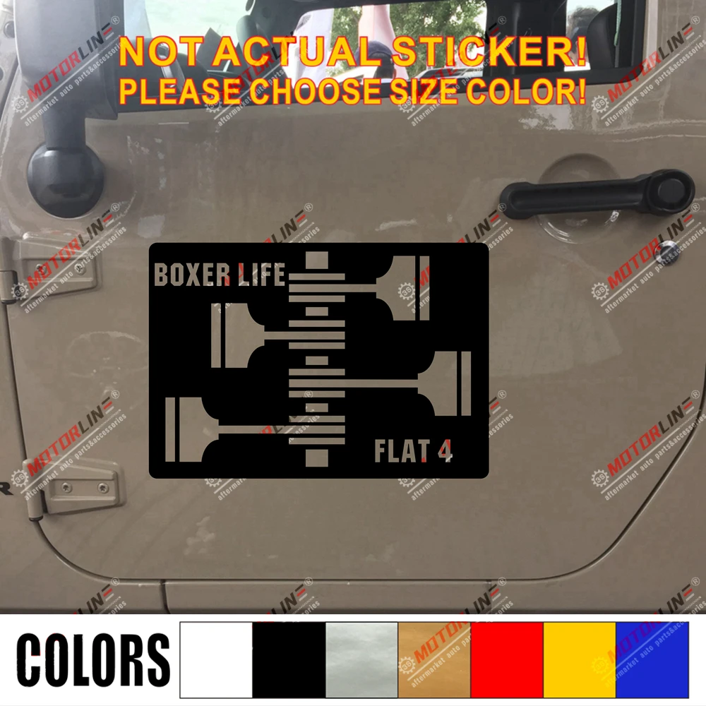 Автомобильная наклейка Boxer Life Flat 4 Виниловая для Subaru BRZ WRX STI|Наклейки на