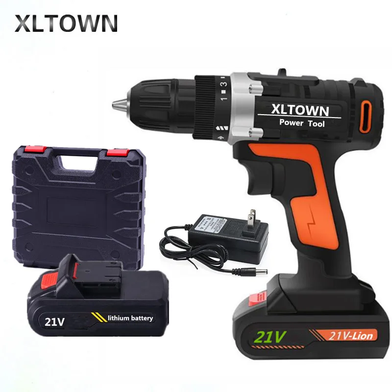 XLTOWN 12/16.8/21Velectric отвертка с 2 батареи литиевая аккумуляторная батарея бытовой