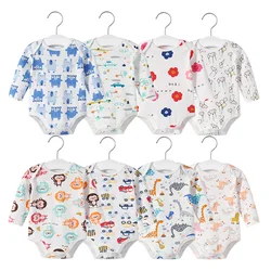 Ecavus – body pour nouveau né, vêtements de printemps, barboteuse en coton à manches longues pour bébés filles et garçons 