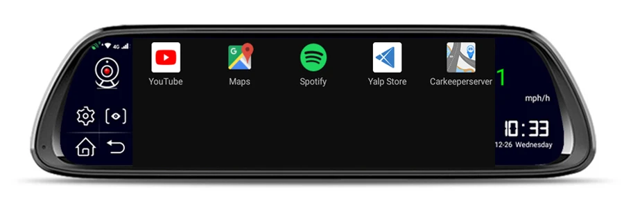 Автомобильный семейный 1" ips сенсорный экран Android 4G Автомобильный видеорегистратор двойной объектив зеркало заднего вида с WiFi gps Bluetooth ADAS ночное видение g-сенсор