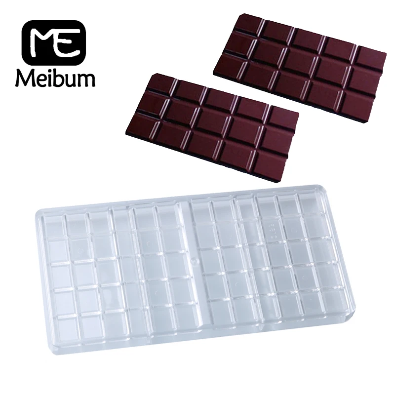 Meibum 4 полости сделай сам 3 × 5 полосатая форма в клетку для конфет поликарбонат
