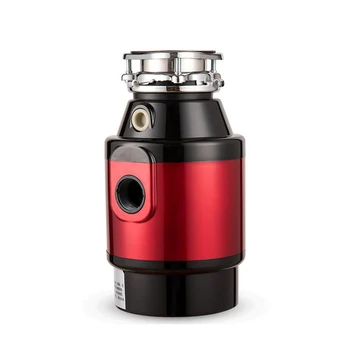 

750W Food Waste Disposer Food Residue Garbage Processor Sewer Rubbish Disposal Crusher Grinder Kitchen Appliance Red 220V
