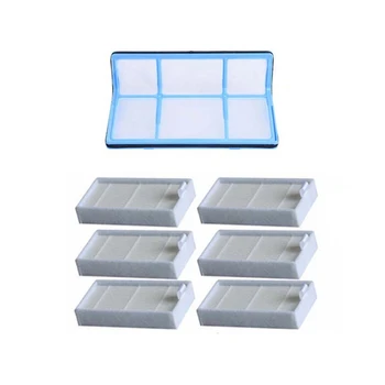 

7Pcs/Set(1xPrimary Filter+6x Efficient Hepa Filter )For Chuwi Ilife V5 V5S V3 V3S V5 Pro V50 V55 X5 Robot Vacuum Cleaner Parts