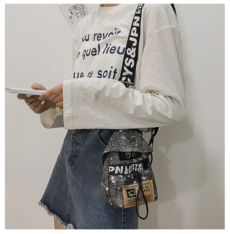 INS Super Fire Грудь пакет студентов Harajuku-хип-хоп сумка honey Disco сумка женская в Корейском стиле хип-хоп сумка через плечо