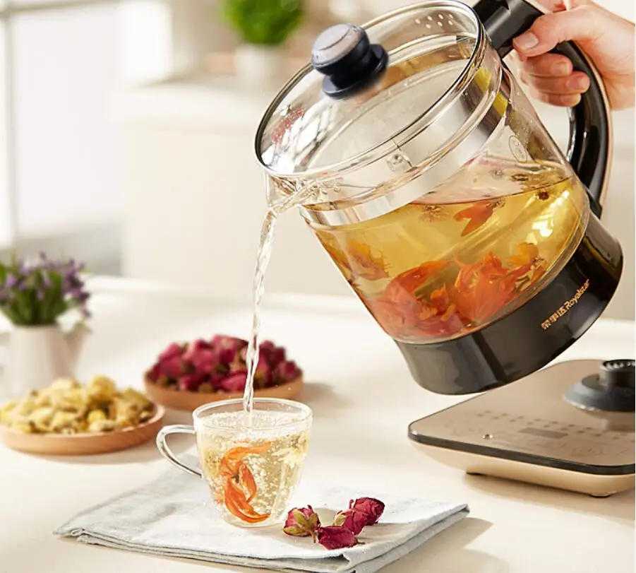 Royalstar YSH20K 2L glass home Yogurt maker water cooker household electric kettle tea pot Tea Maker Smart Control Auto Shut-off