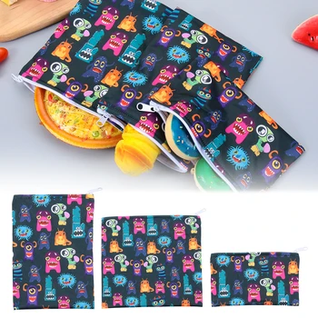 

3Pcs 2020 Reusable Snack Bags Sandwich Bread Waterproof Bag Eco-friendly Bag Heating Pastry Tools For Camping Travel Hiking Gift