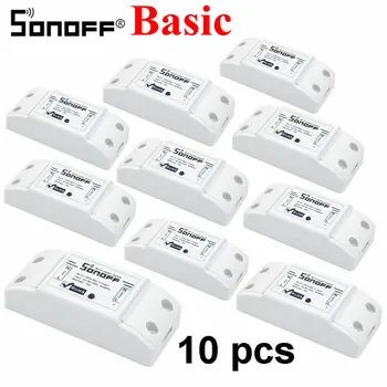 

2/3/4/5/6/8/10pcs SONOFF Basic Wifi Switch for Alexa Google Home Timer 10A/2200W Wireless Remote Switch Smart Automation Module